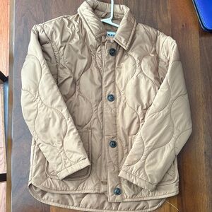 Old Navy Kids Light Brown Quilted Puffer Jacket